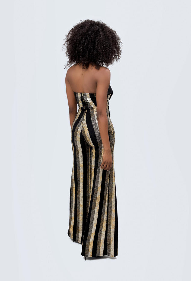 Black and Gold Jumpsuit